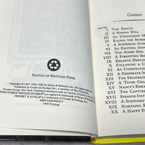 Nancy Drew Mystery Stories Set Of 6 Books Carolyn Keene Grosset & Dunlap - Picture 4 of 12